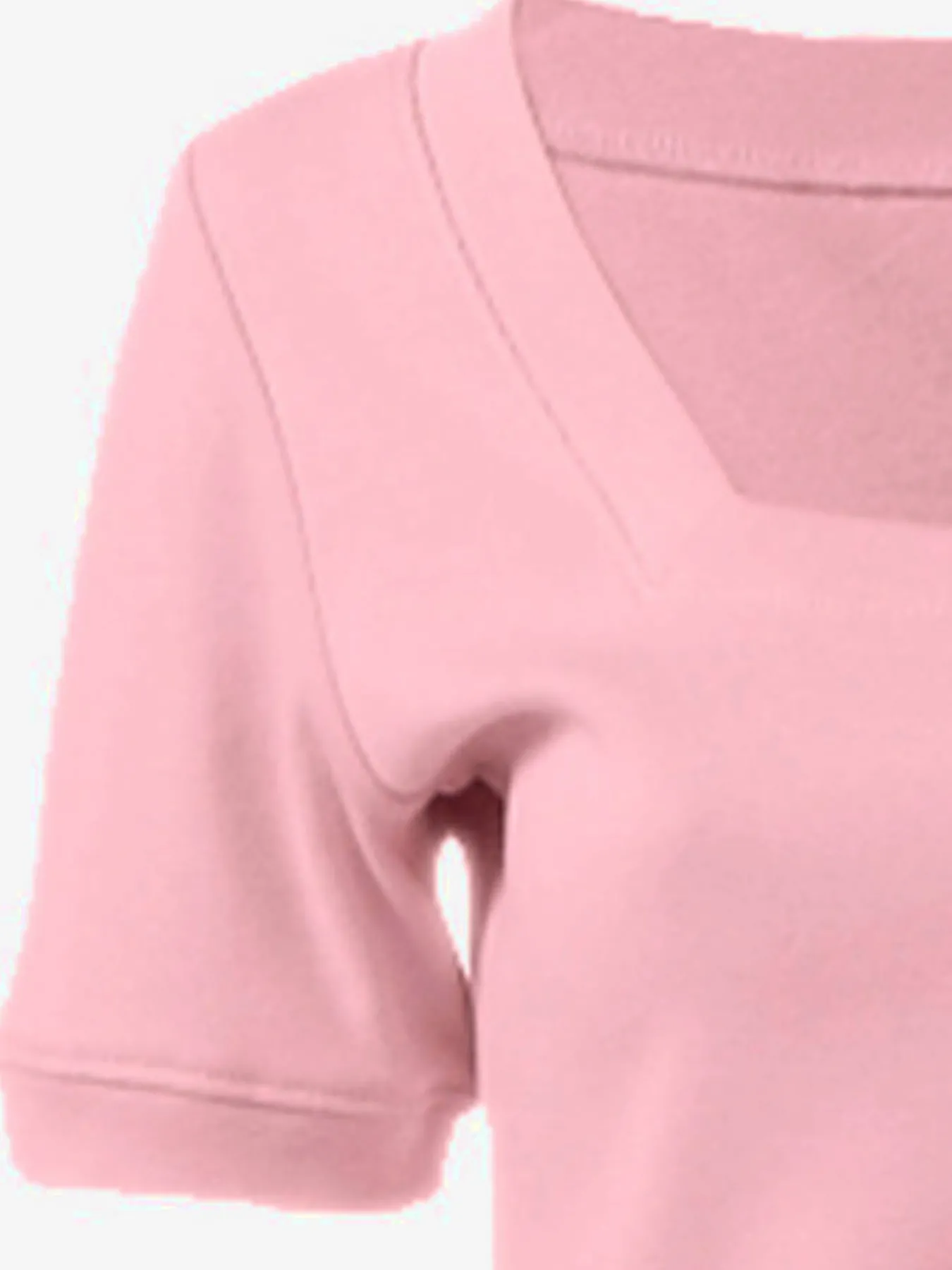 T-shirt grande encolure carrée