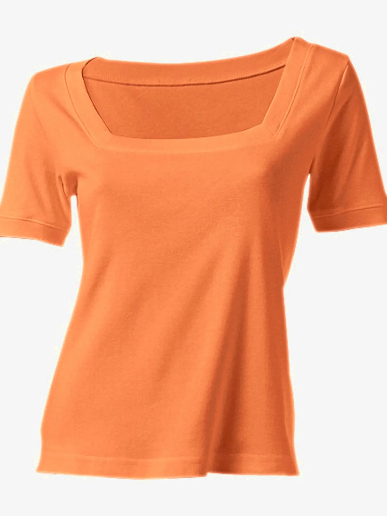 T-shirt grande encolure carrée