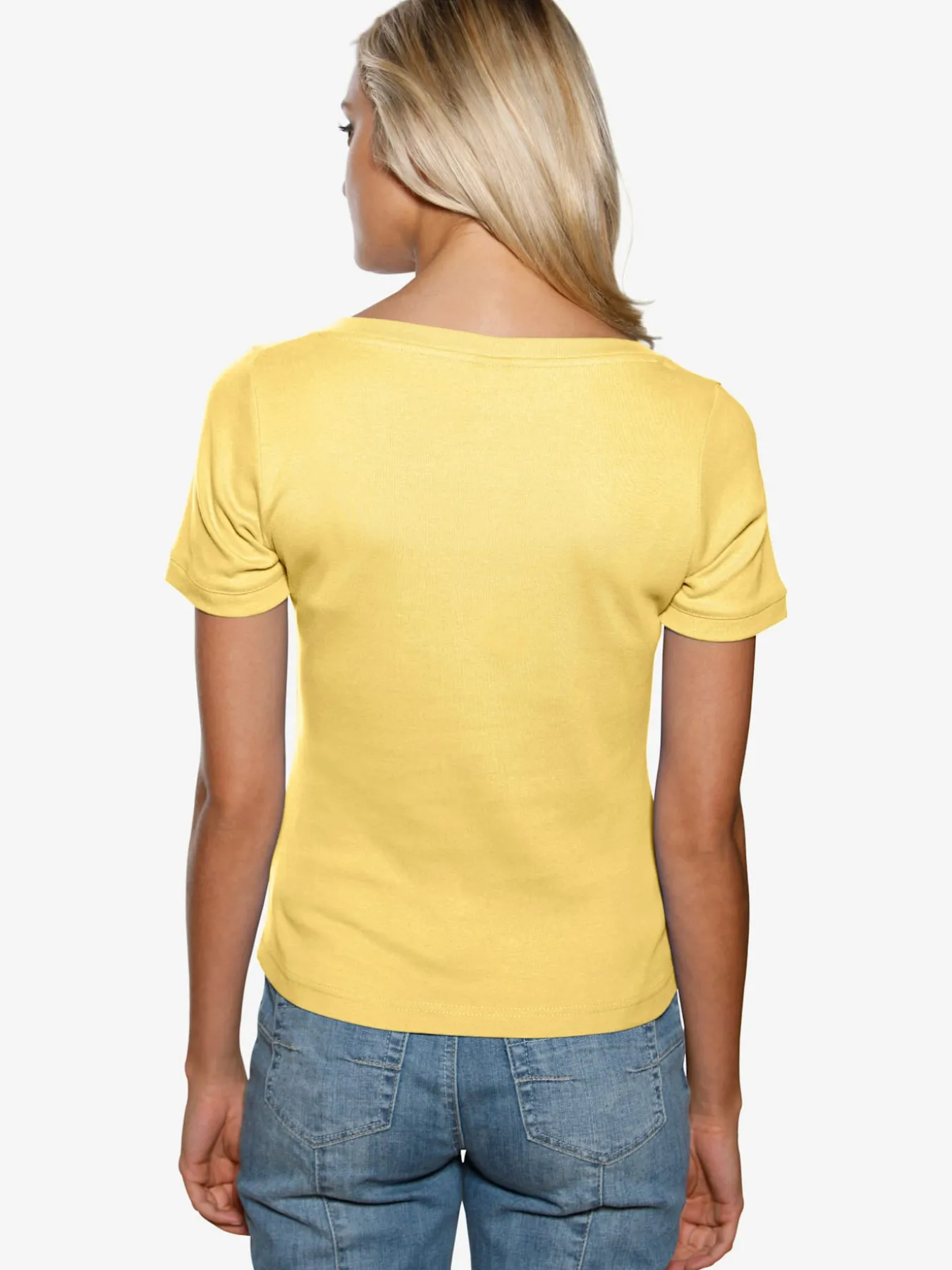 T-shirt grande encolure carrée