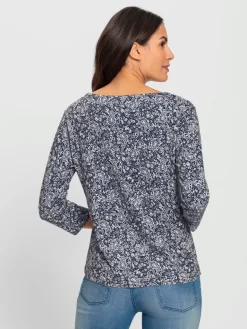 T-shirt imprimé 50% coton et 50% modal