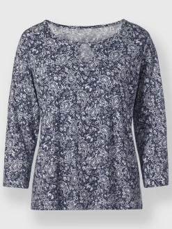 T-shirt imprimé 50% coton et 50% modal