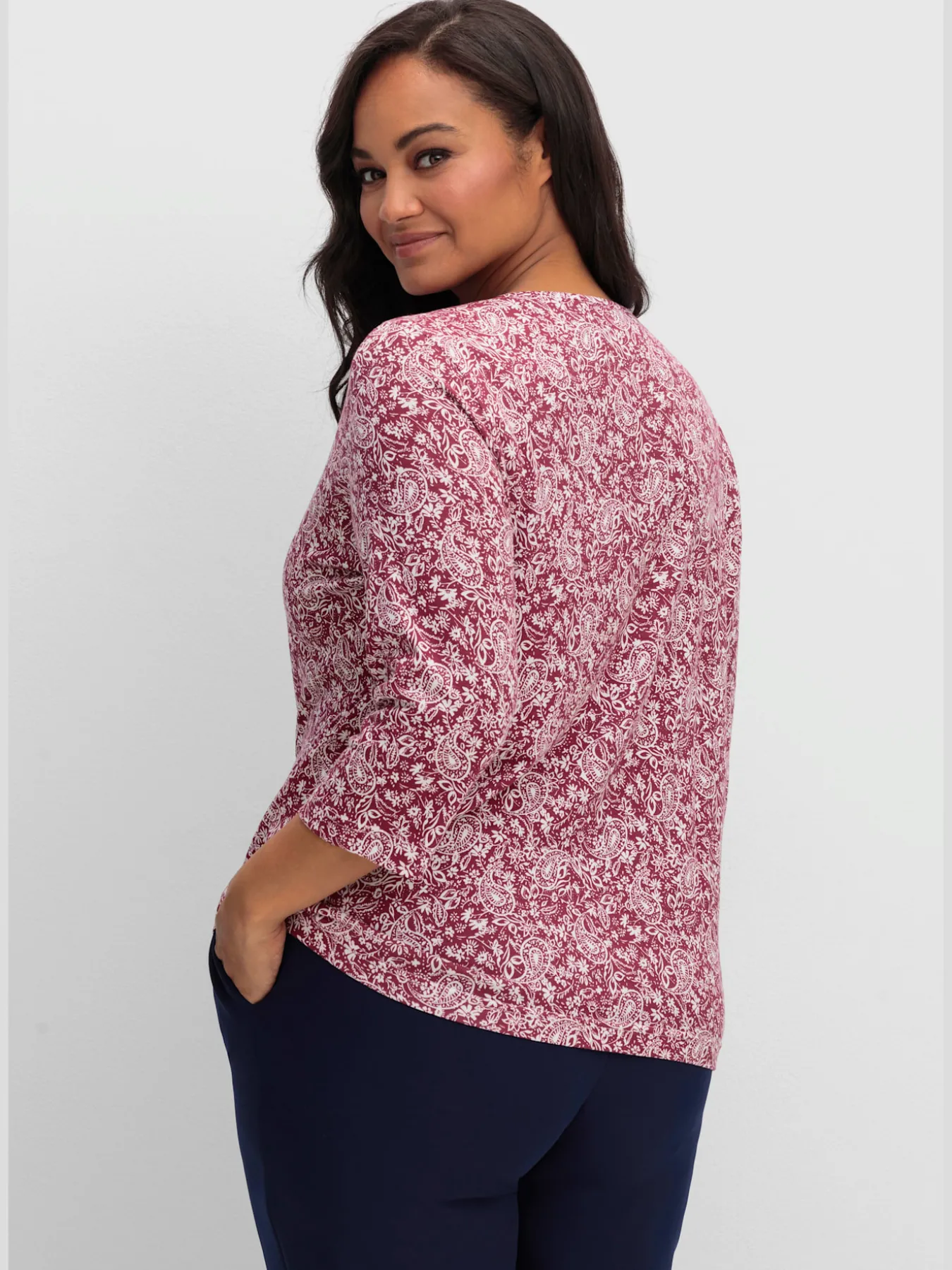 T-shirt imprimé 50% coton et 50% modal