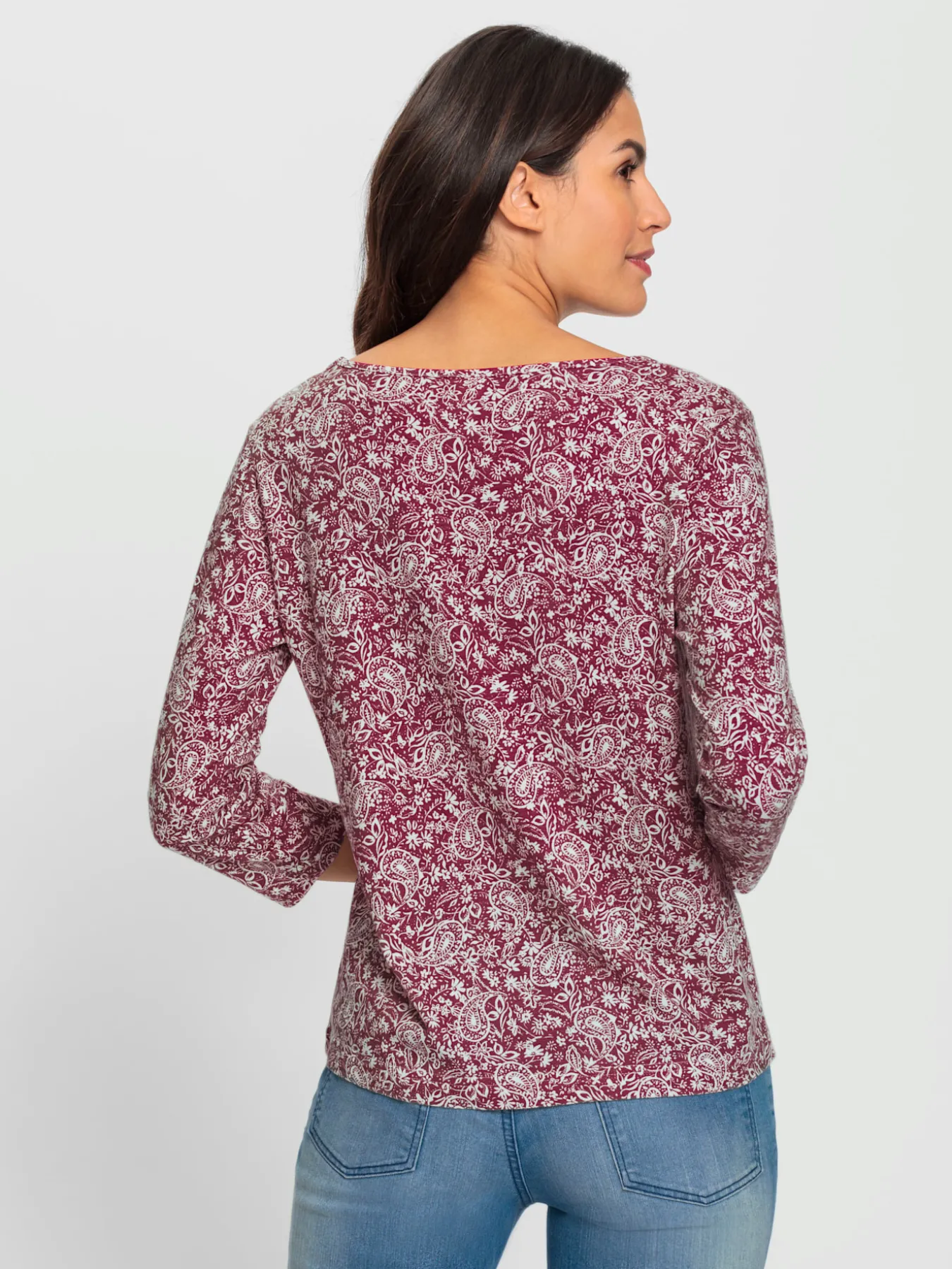 T-shirt imprimé 50% coton et 50% modal