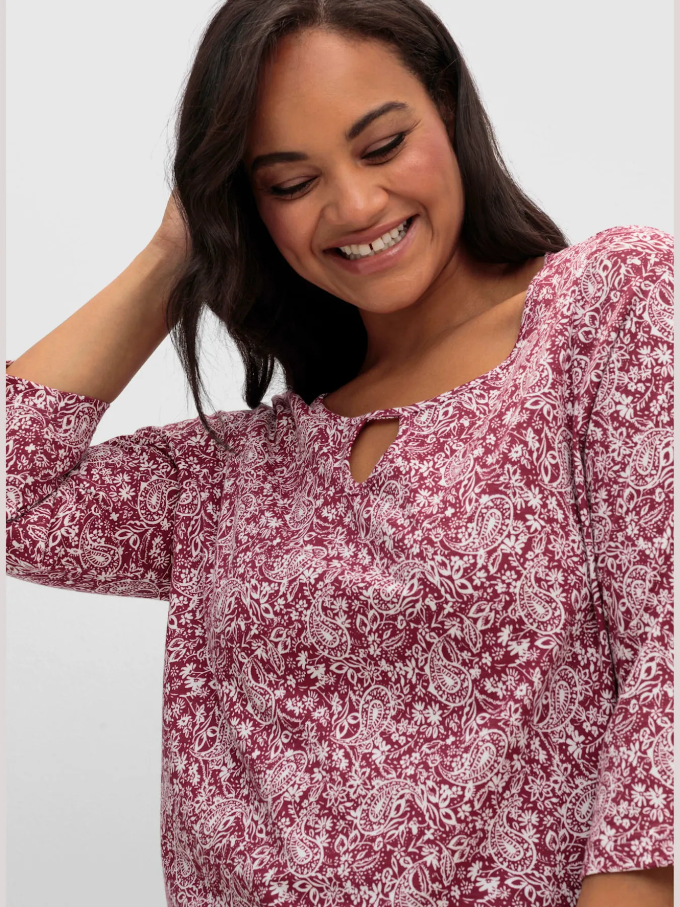 T-shirt imprimé 50% coton et 50% modal