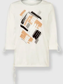 T-shirt imprimé 50% coton et 50% modal