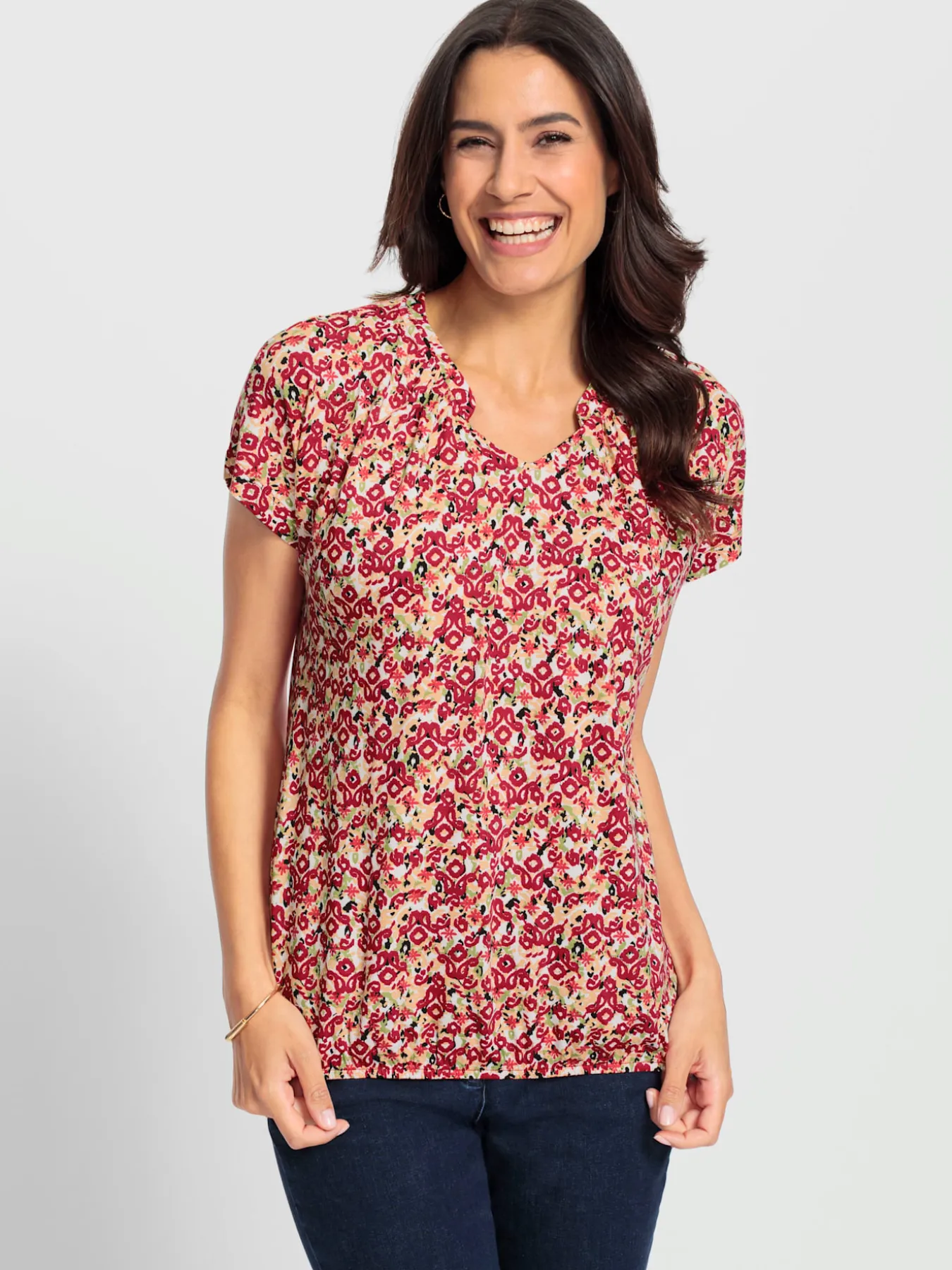 T-shirt imprimé avec viscose (ecovero)