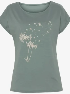 T-shirt imprimé fantaisie « pissenlit » devant