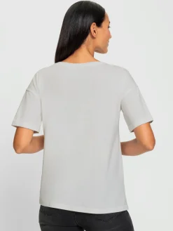 T-shirt imprimé inscription tendance