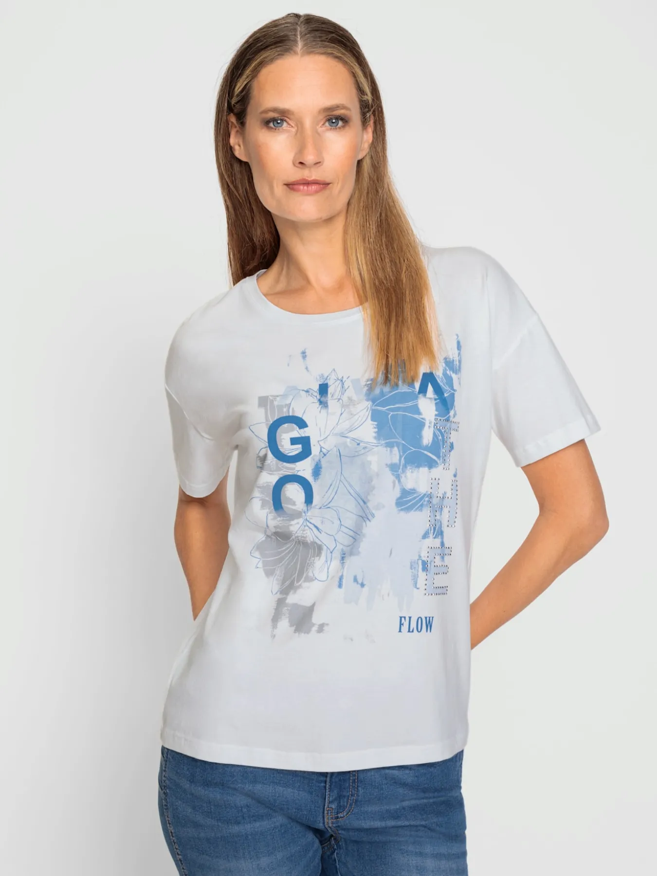 T-shirt imprimé joli imprimé devant