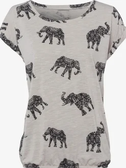 T-shirt imprimé éléphant décoratif