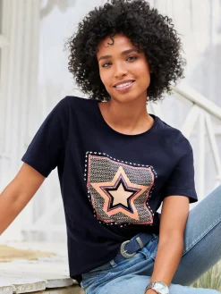 T-shirt imprimé pur coton