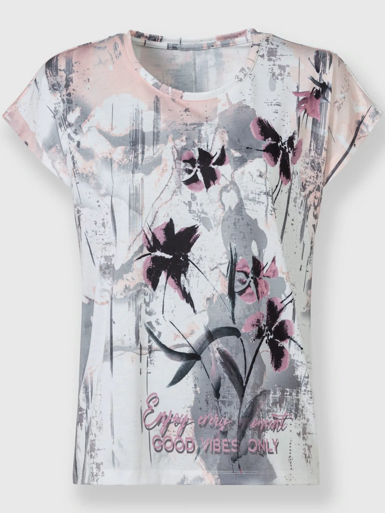 T-shirt imprimé ravissant tissu imprimé