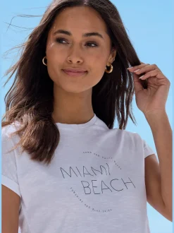 T-shirt imprimé tendance devant