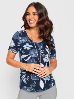 T-shirt imprimé viscose