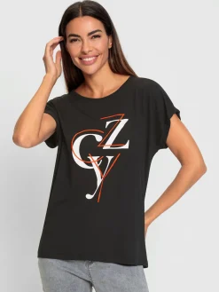 T-shirt imprimé viscose