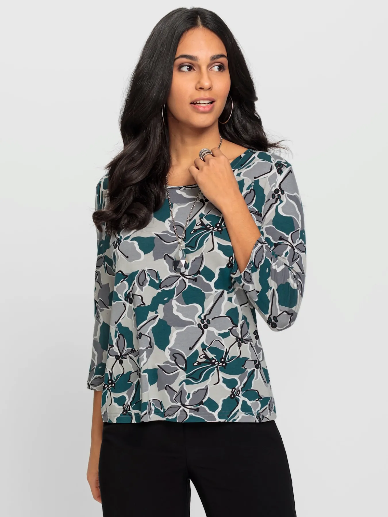 T-shirt imprimé viscose