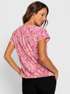 T-shirt imprimé viscose