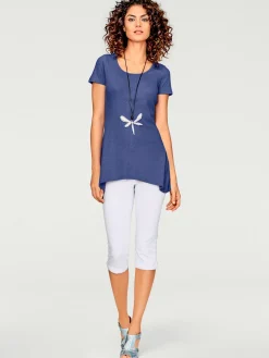 T-shirt long coupe évasée tendance