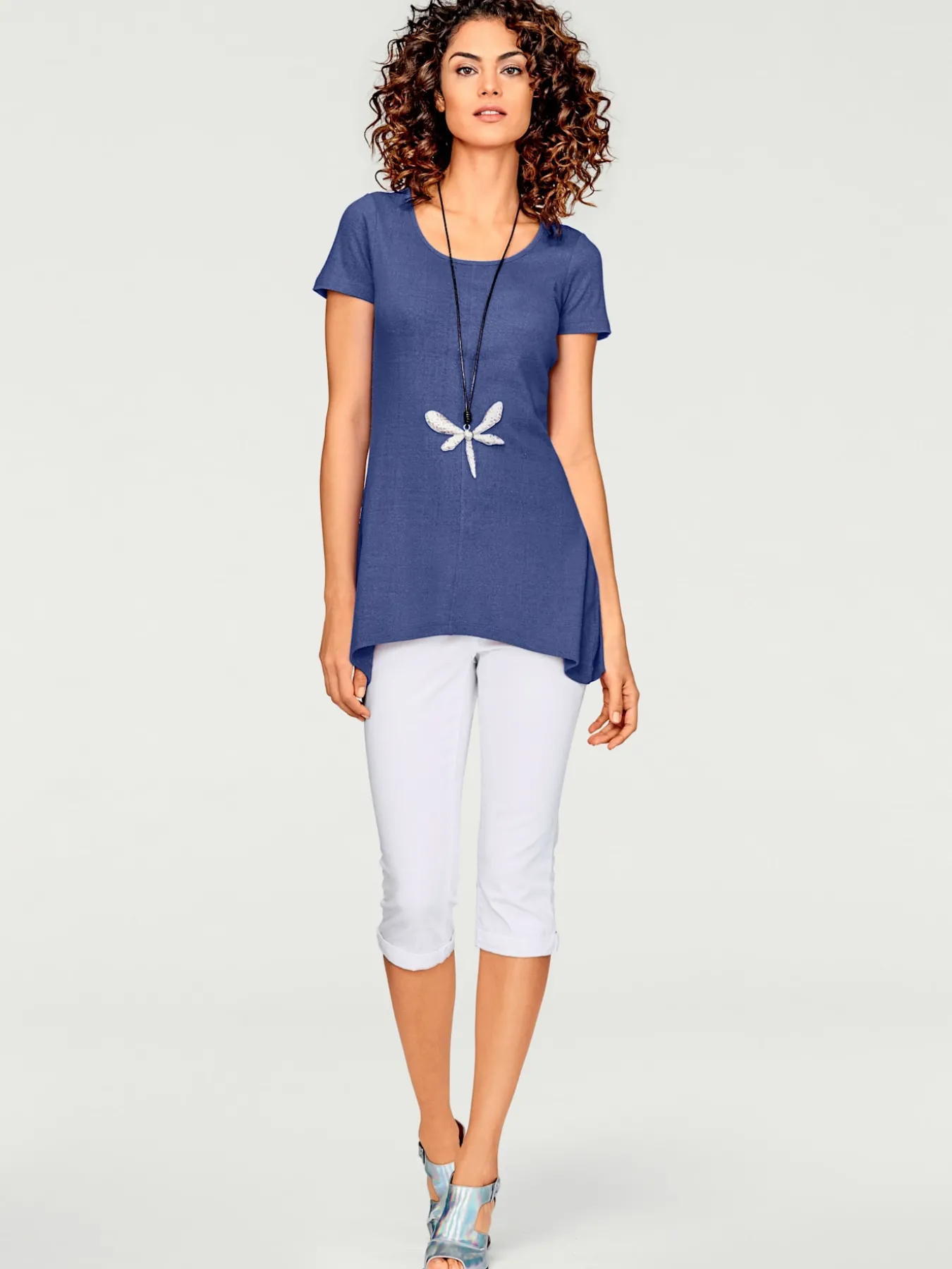 T-shirt long coupe évasée tendance
