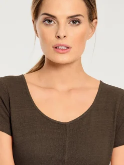 T-shirt long coupe évasée tendance