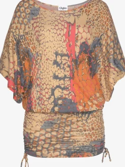 T-shirt long encolure ronde