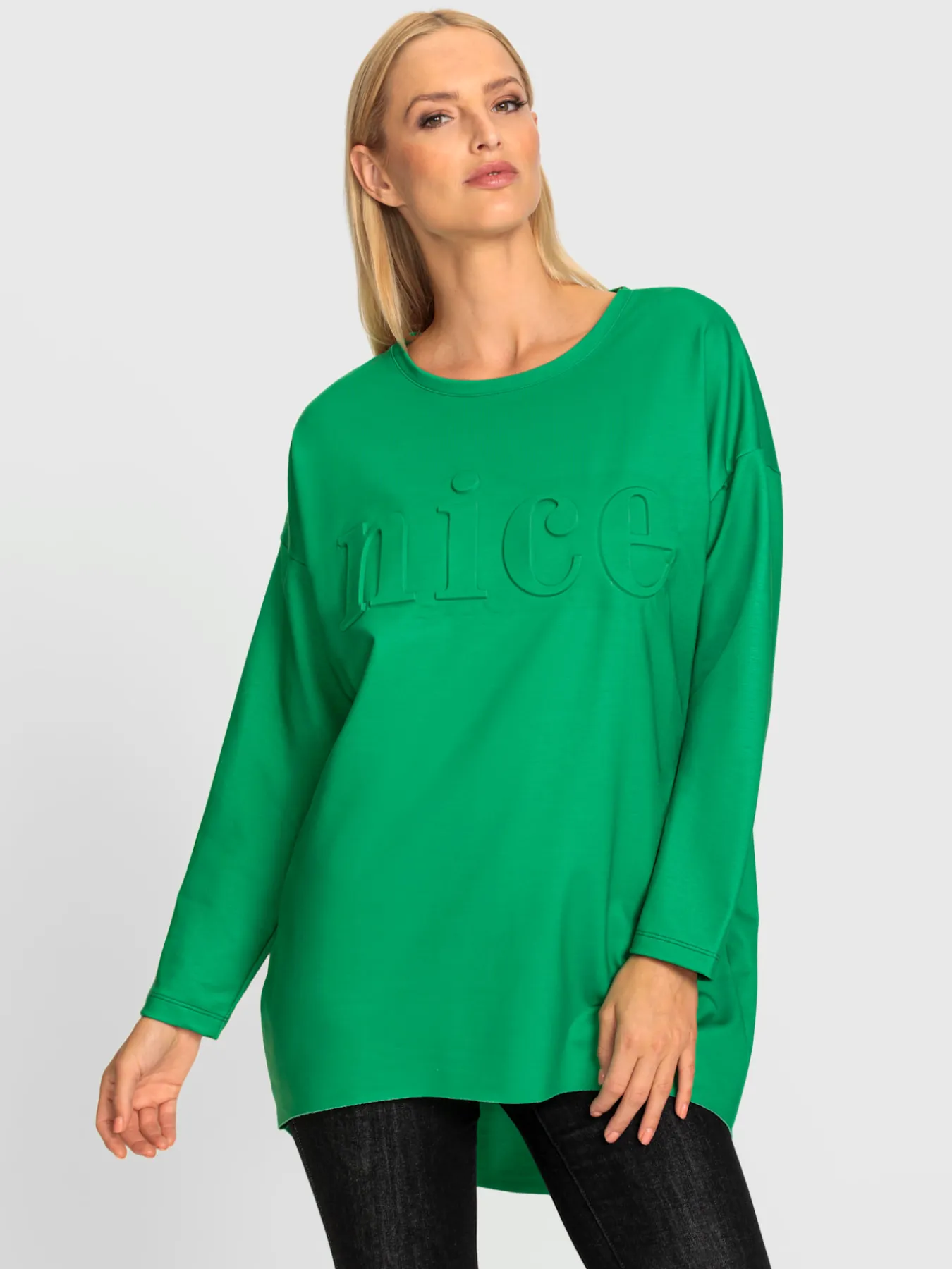 T-shirt long inscription tendance
