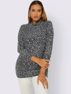 T-shirt long jacquard
