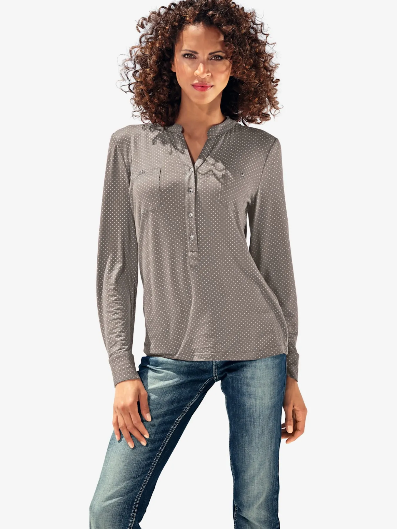 T-shirt look décontracté et moderne, poche plaquée