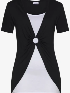 T-shirt look superposé tendance