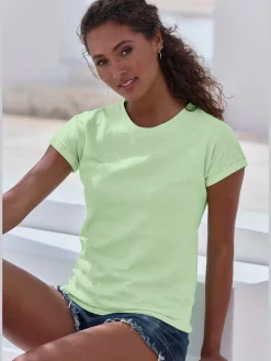 T-shirt lot avec imprimé tendance uni devant