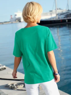 T-shirt manches courtes col rond imprimé coquillages
