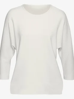 T-shirt manches longues motif jacquard discret