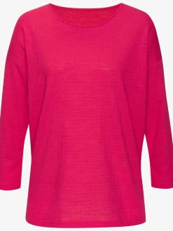 T-shirt manches longues tricot structuré tendance