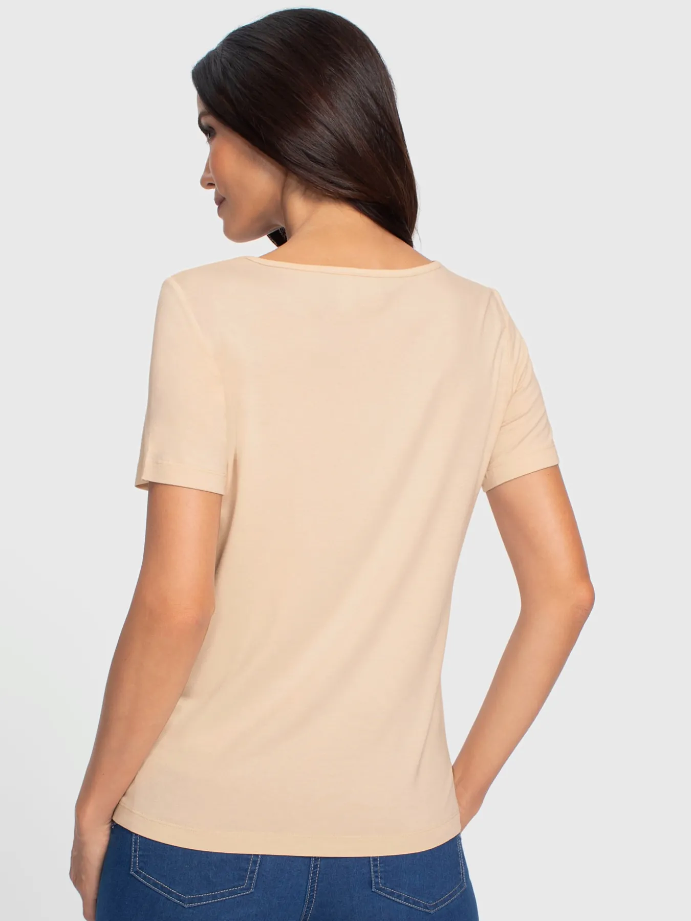 T-shirt nœuds décoratifs à l'encolure