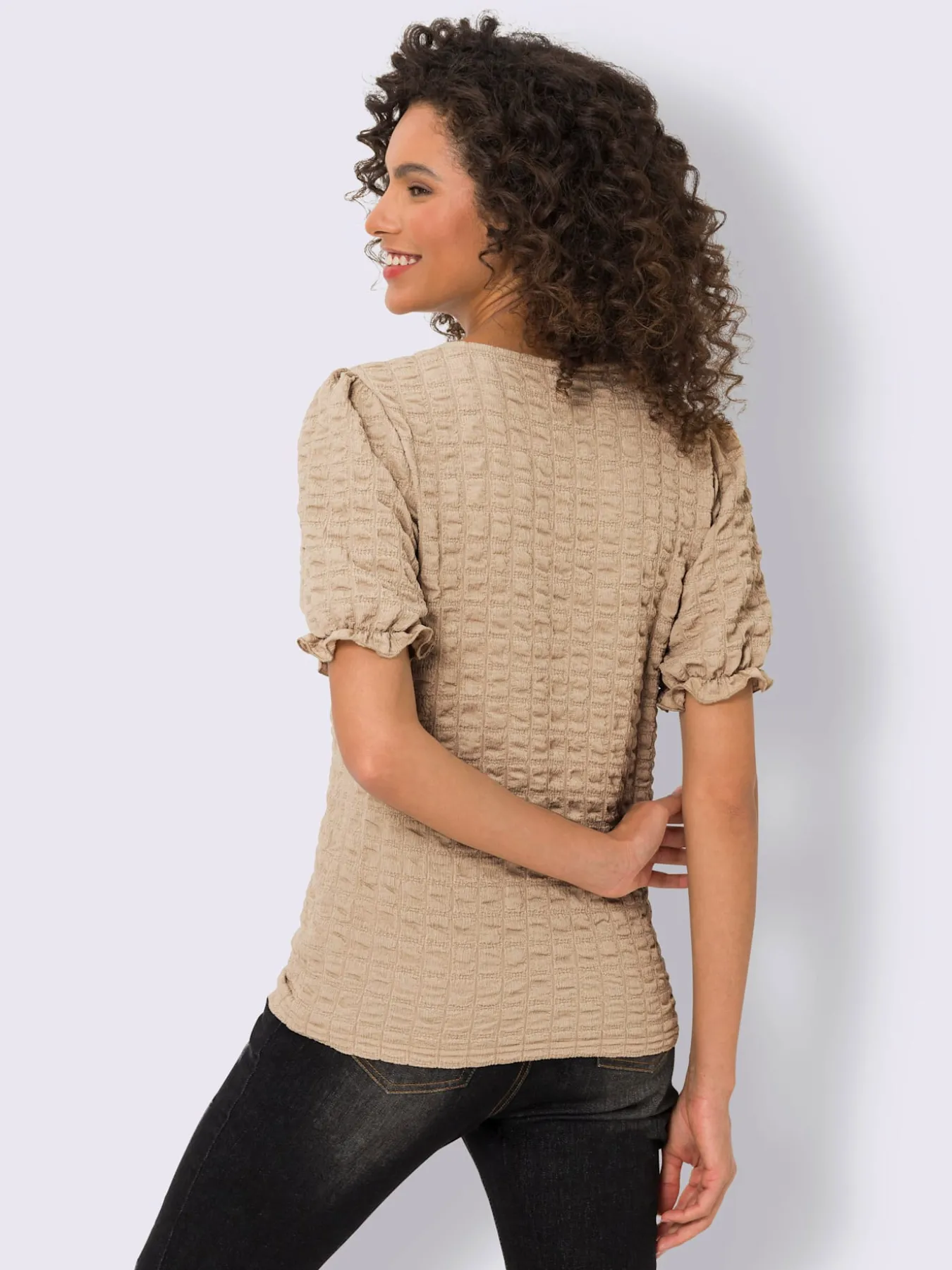T-shirt qualité légèrement smockée