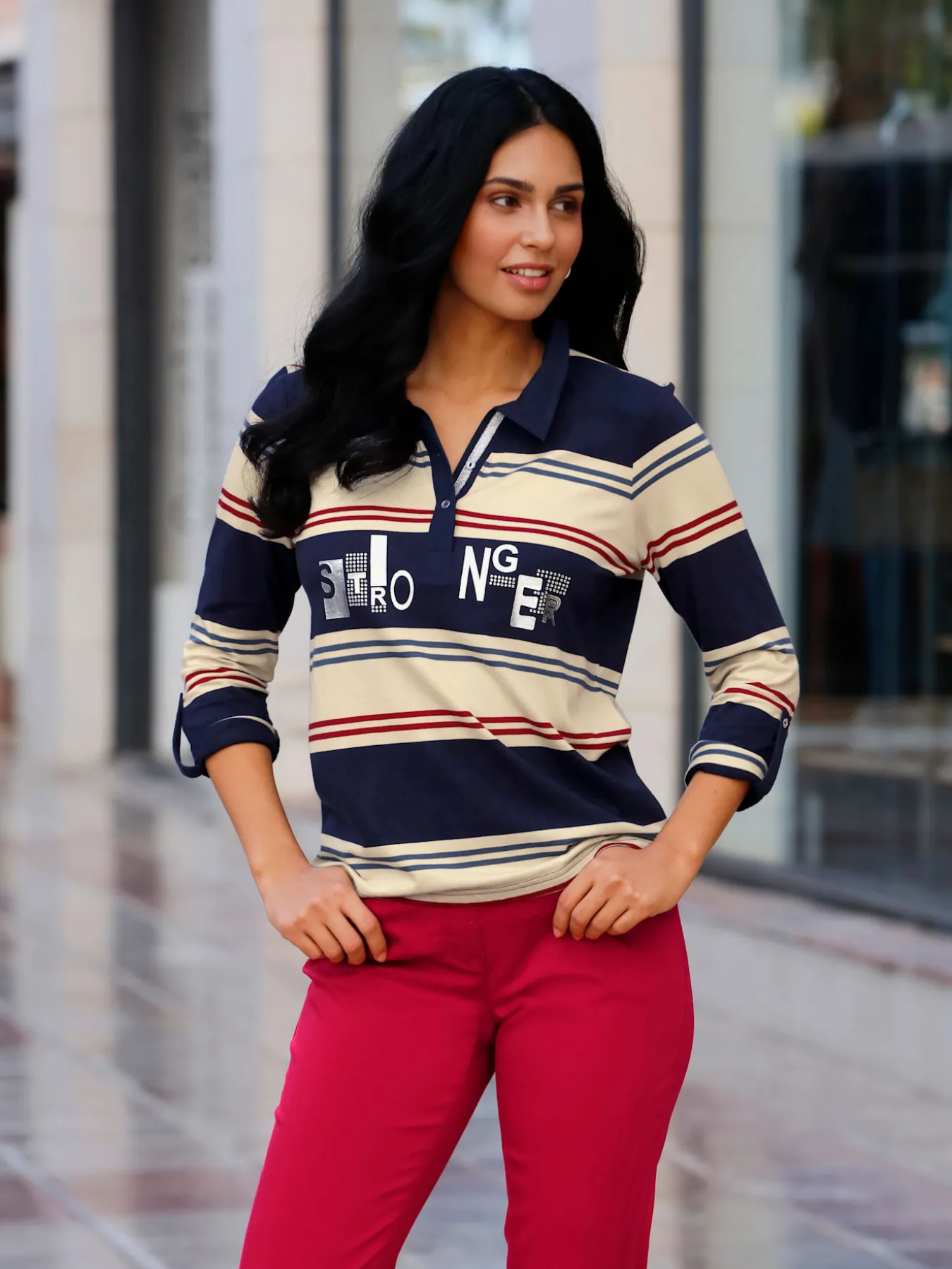 T-shirt rayé 50% coton