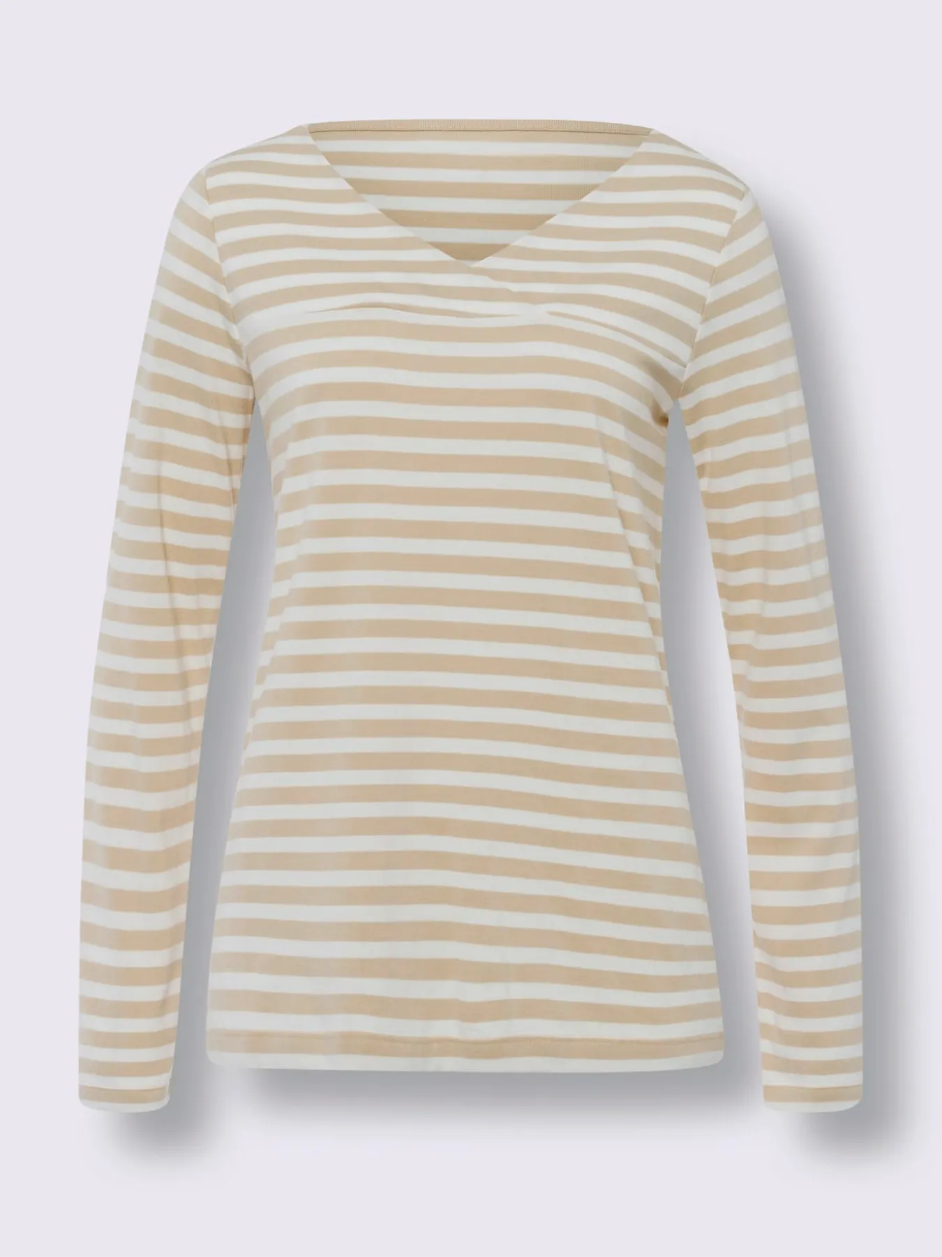T-shirt rayé mélange de modal doux