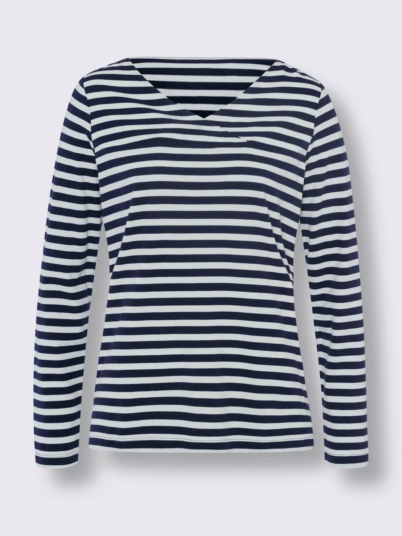 T-shirt rayé mélange de modal doux