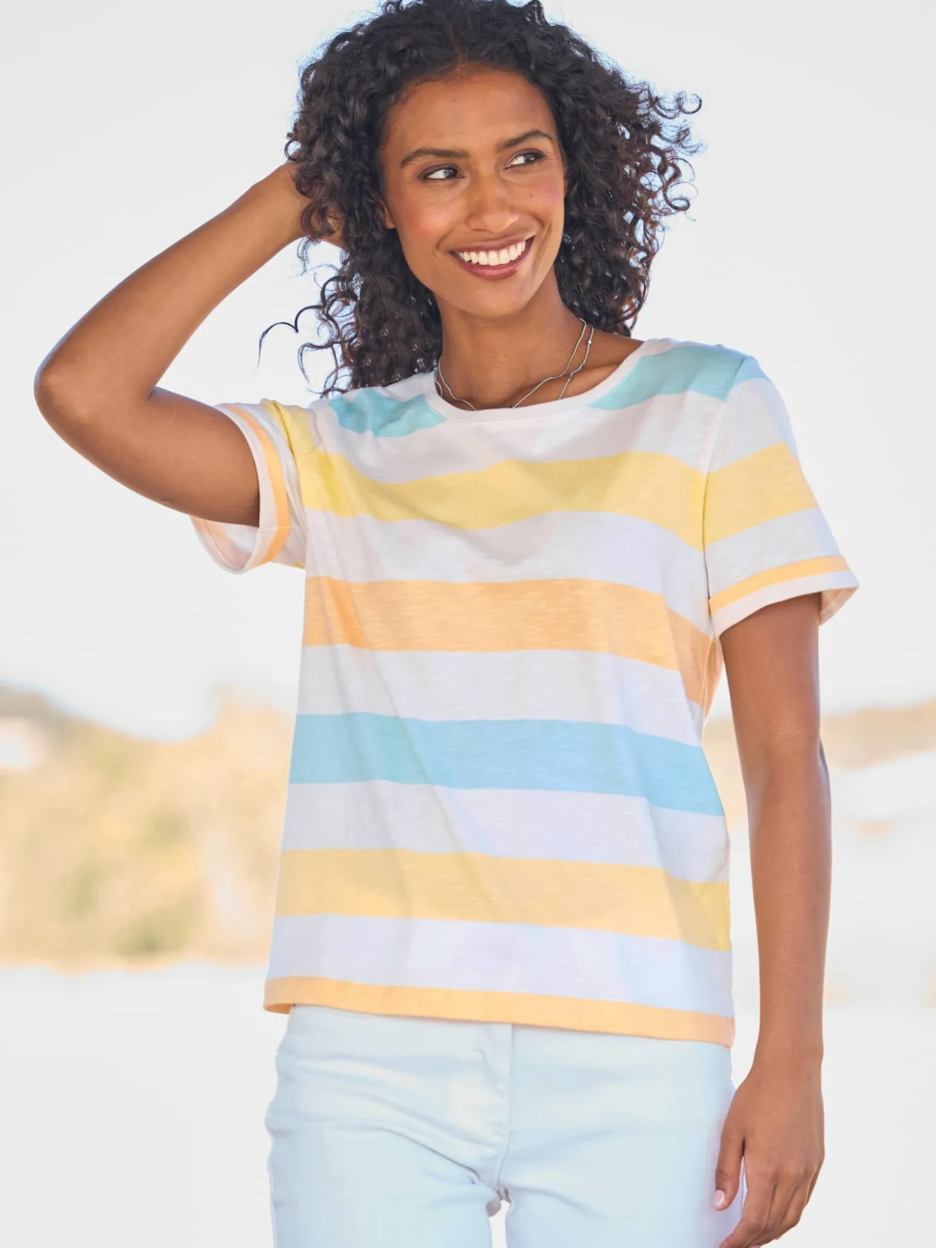 T-shirt rayé rayures tendance