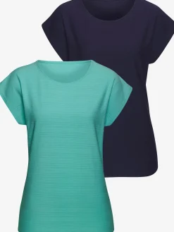 T-shirt structure rayée tendance
