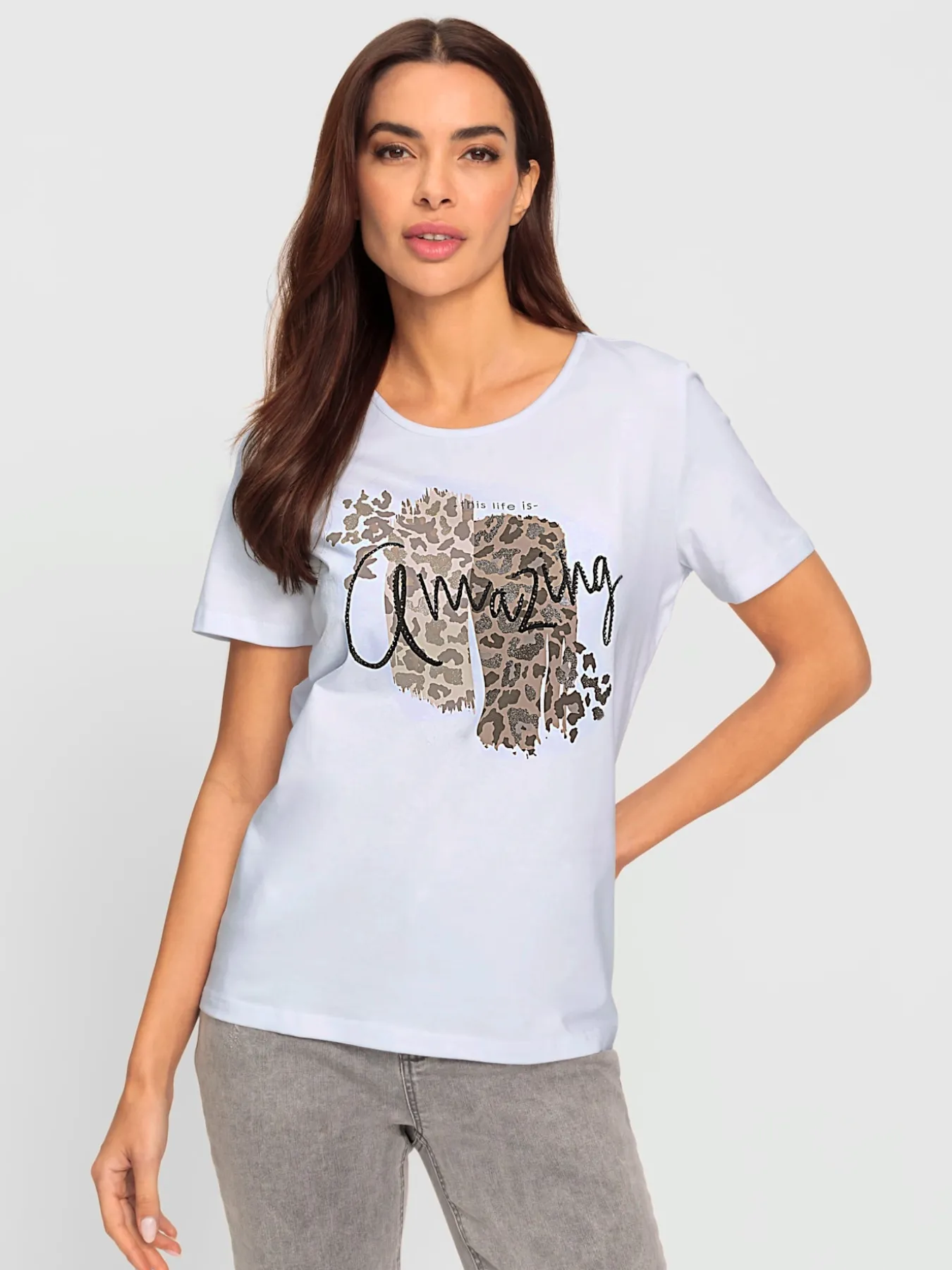 T-shirt superbe imprimé brillant