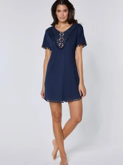Tunique de plage jersey fin
