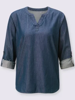 Tunique en jean pur coton