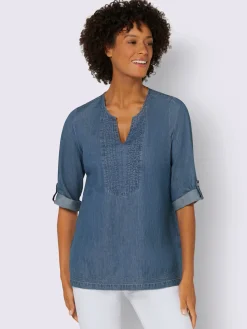 Tunique en jean pur coton