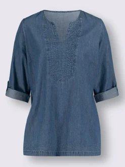 Tunique en jean pur coton