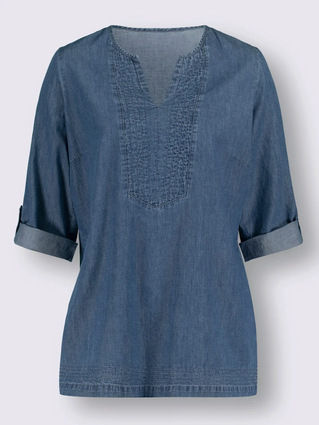 Tunique en jean pur coton