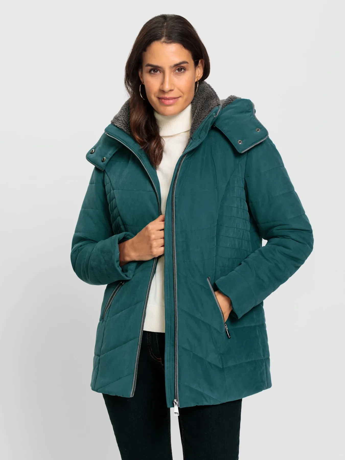 Veste à capuche capuche amovible