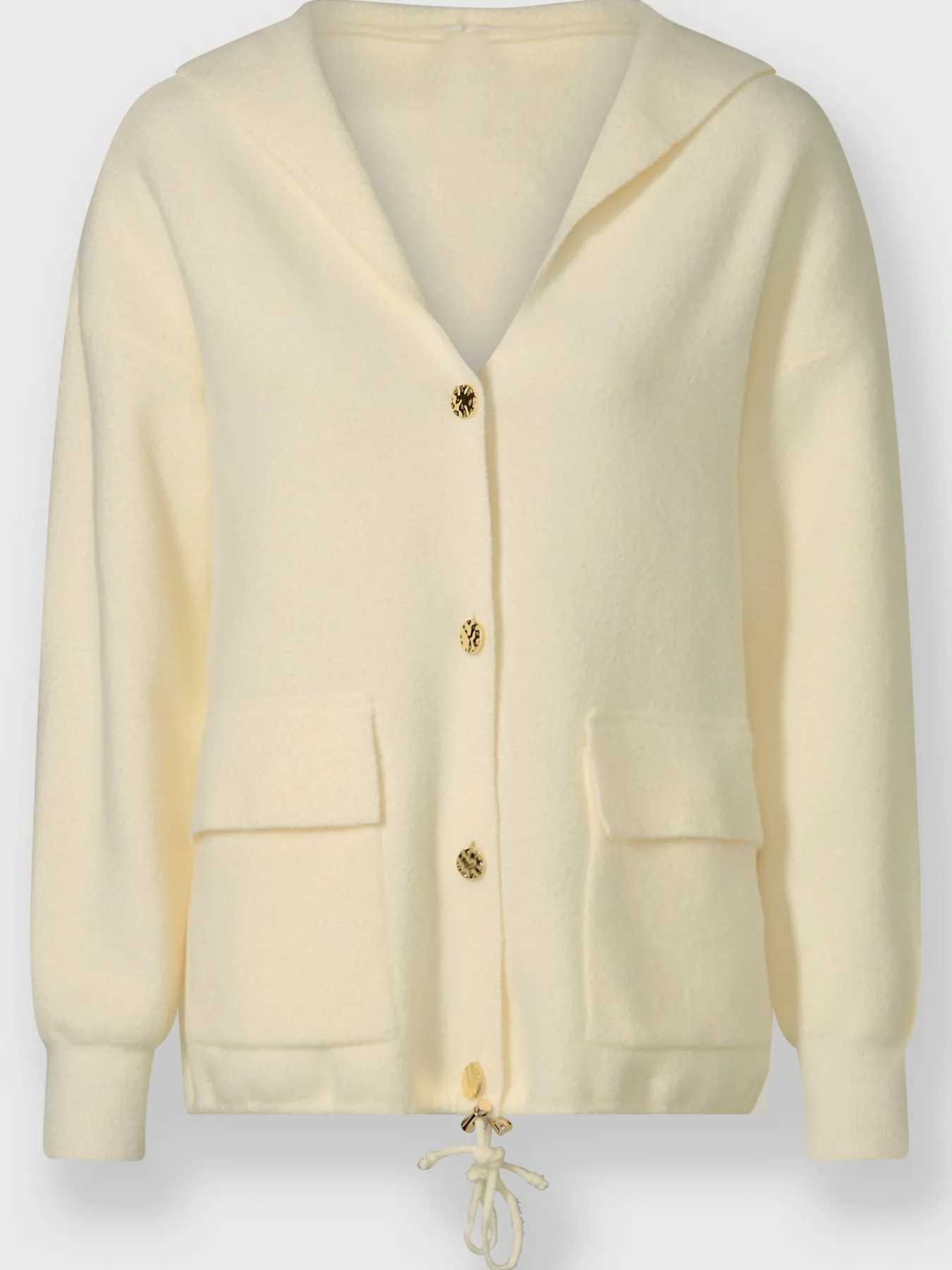 Veste à capuche en tricot tricot doux