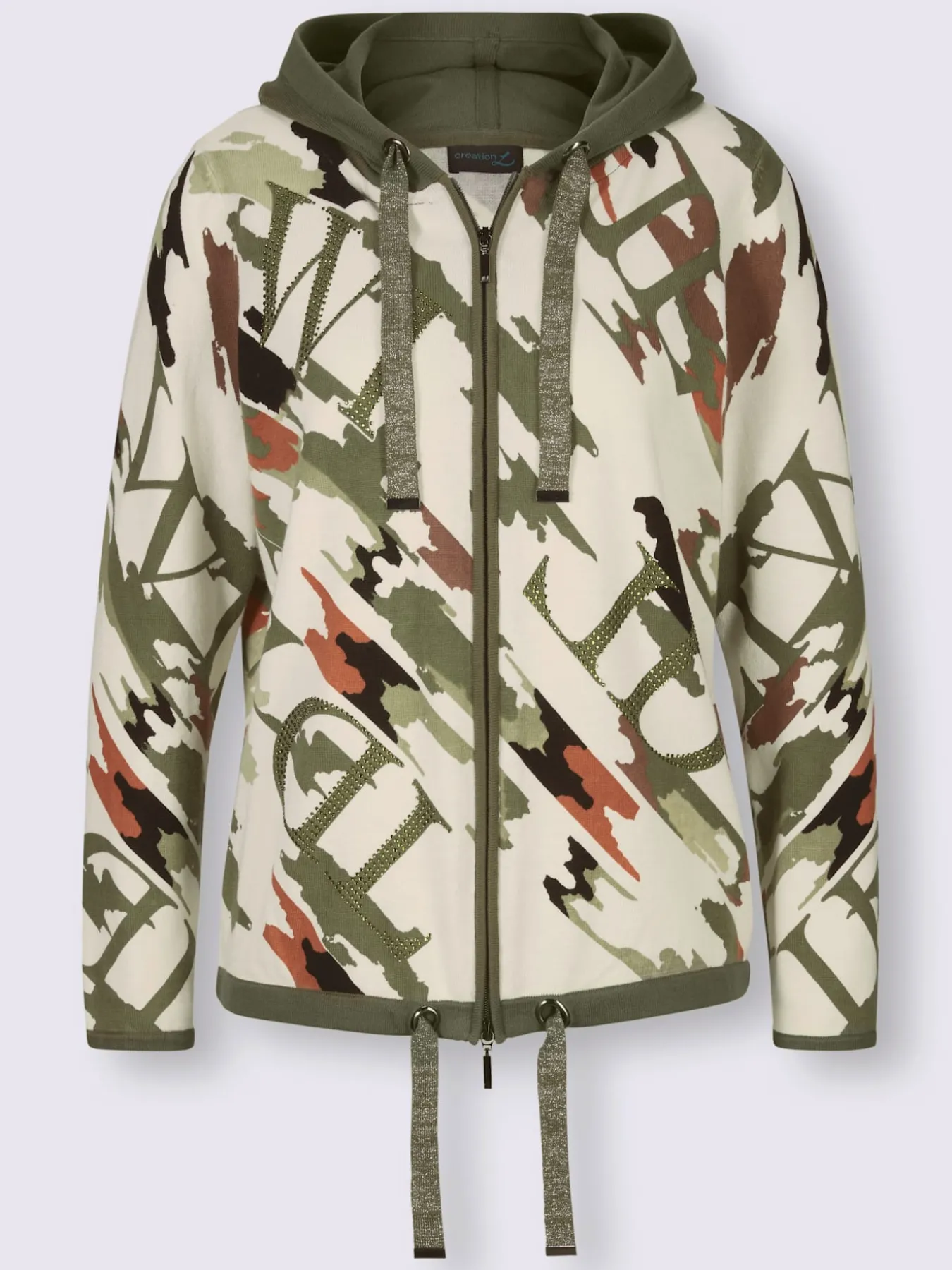 Veste à capuche en tricot 97% coton