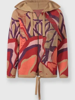 Veste à capuche en tricot pur coton
